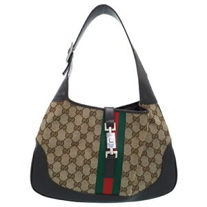 Gucci Monogram Web Jackie O Hobo bag Brown